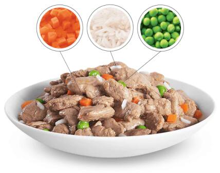 Plato con comida Hill's