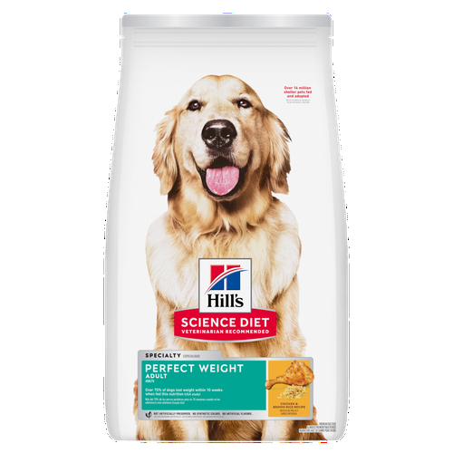 Adulto Perfect Weight Alimento para perros con receta de pollo Packshot